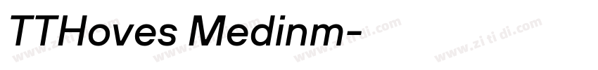 TTHoves Medinm字体转换